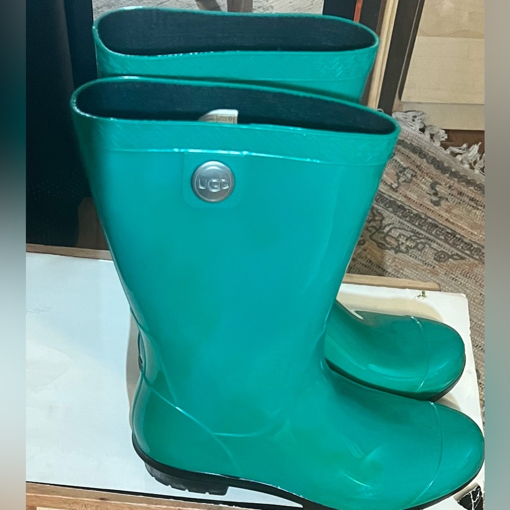 UGG Green Rain Boots